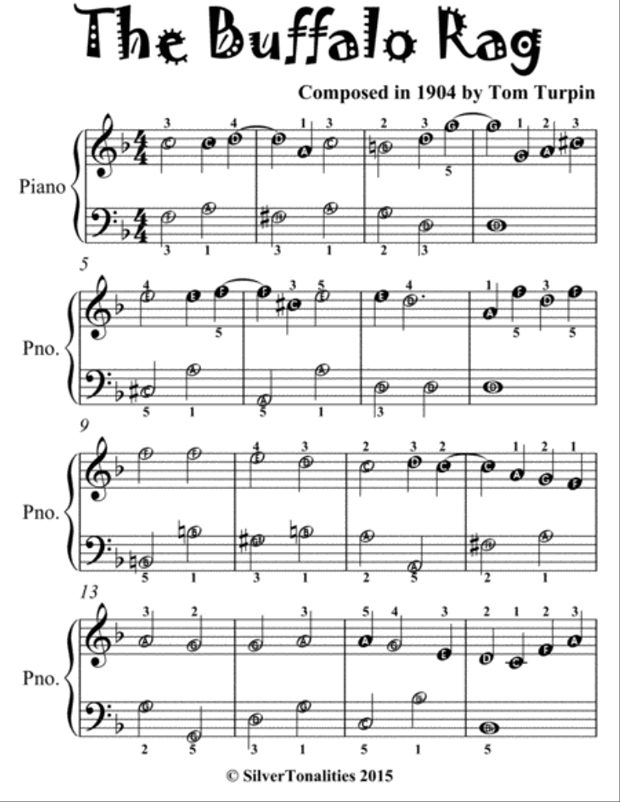 Littlest Ragtime for Easiest Piano 2 Sheet Music Easy Piano scores gallery preview page 5