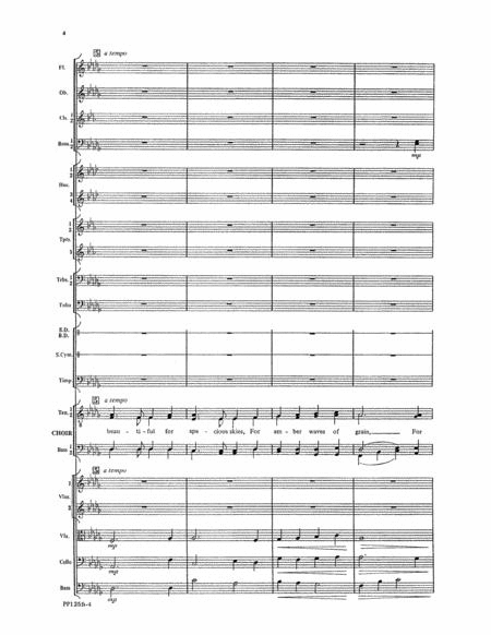 America the Beautiful - Orchestral Score and Parts