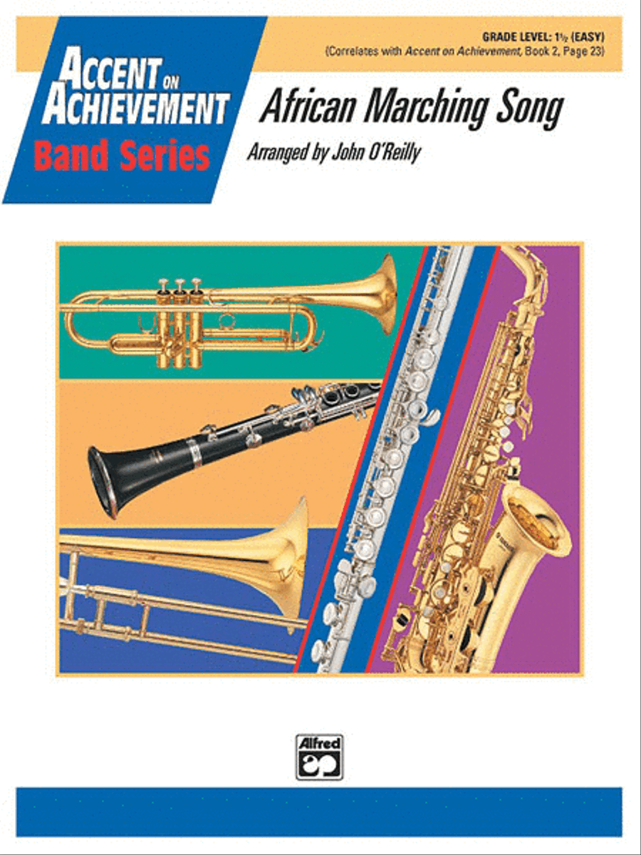 African Marching Song Concert Band scores gallery preview page 1