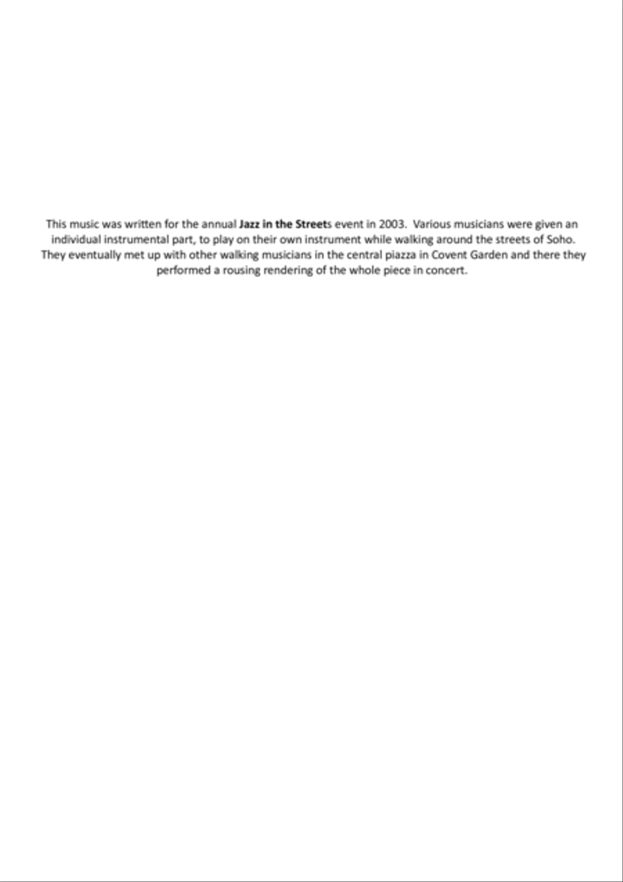 Jazz in the Streets Set of Parts scores gallery preview page 2