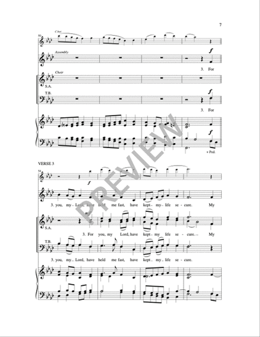 For You I Long 4-Part scores gallery preview page 6
