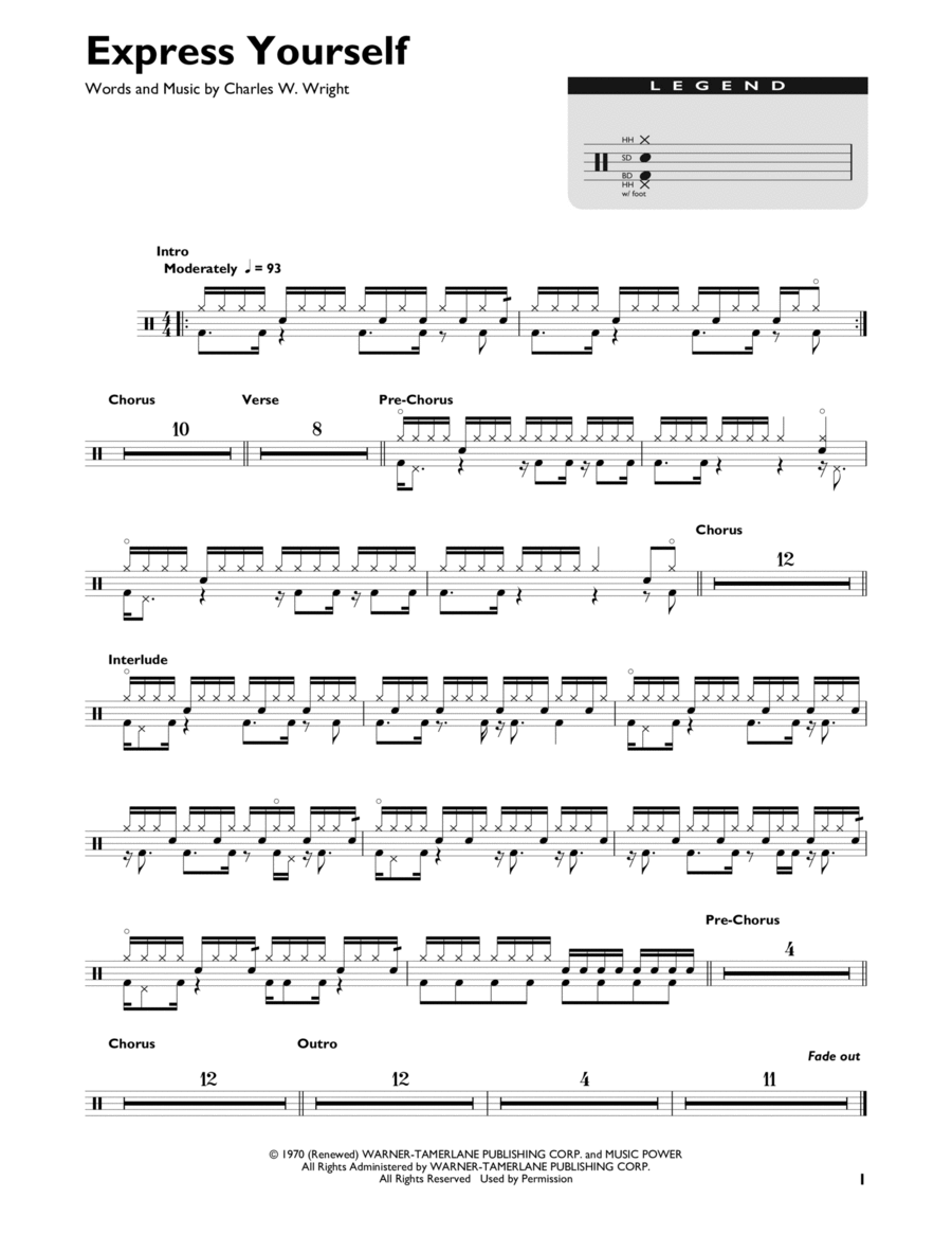 Express Yourself Drum Set scores gallery preview page 1