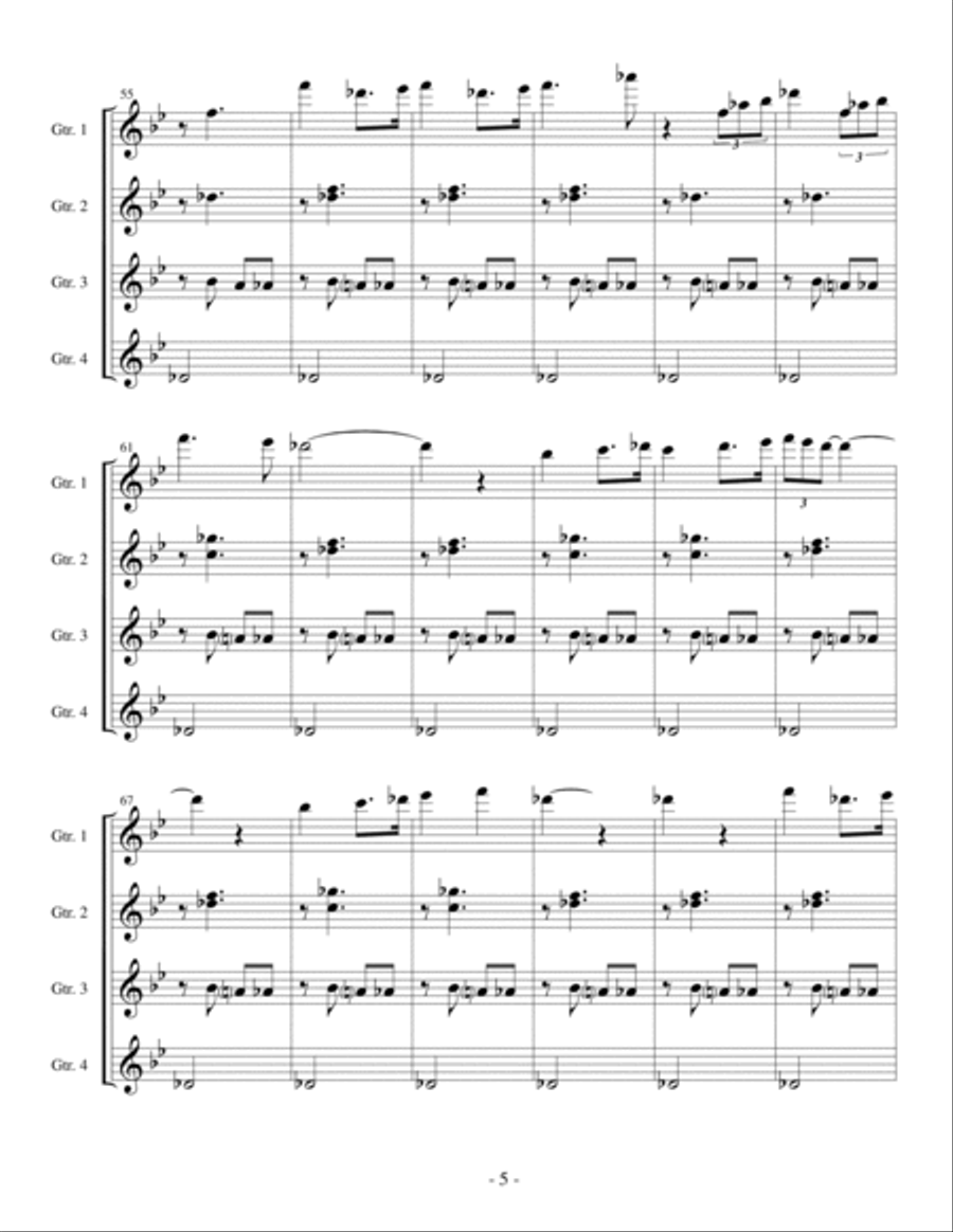 Andante Cantabile Andante Cantabile Acoustic Guitar scores gallery preview page 5