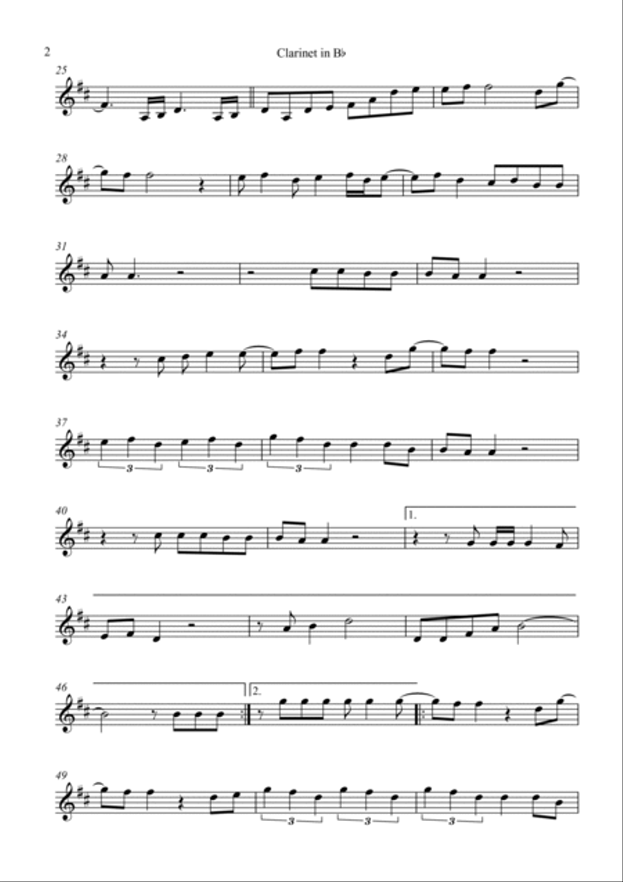 Desiree B-Flat Clarinet scores gallery preview page 2