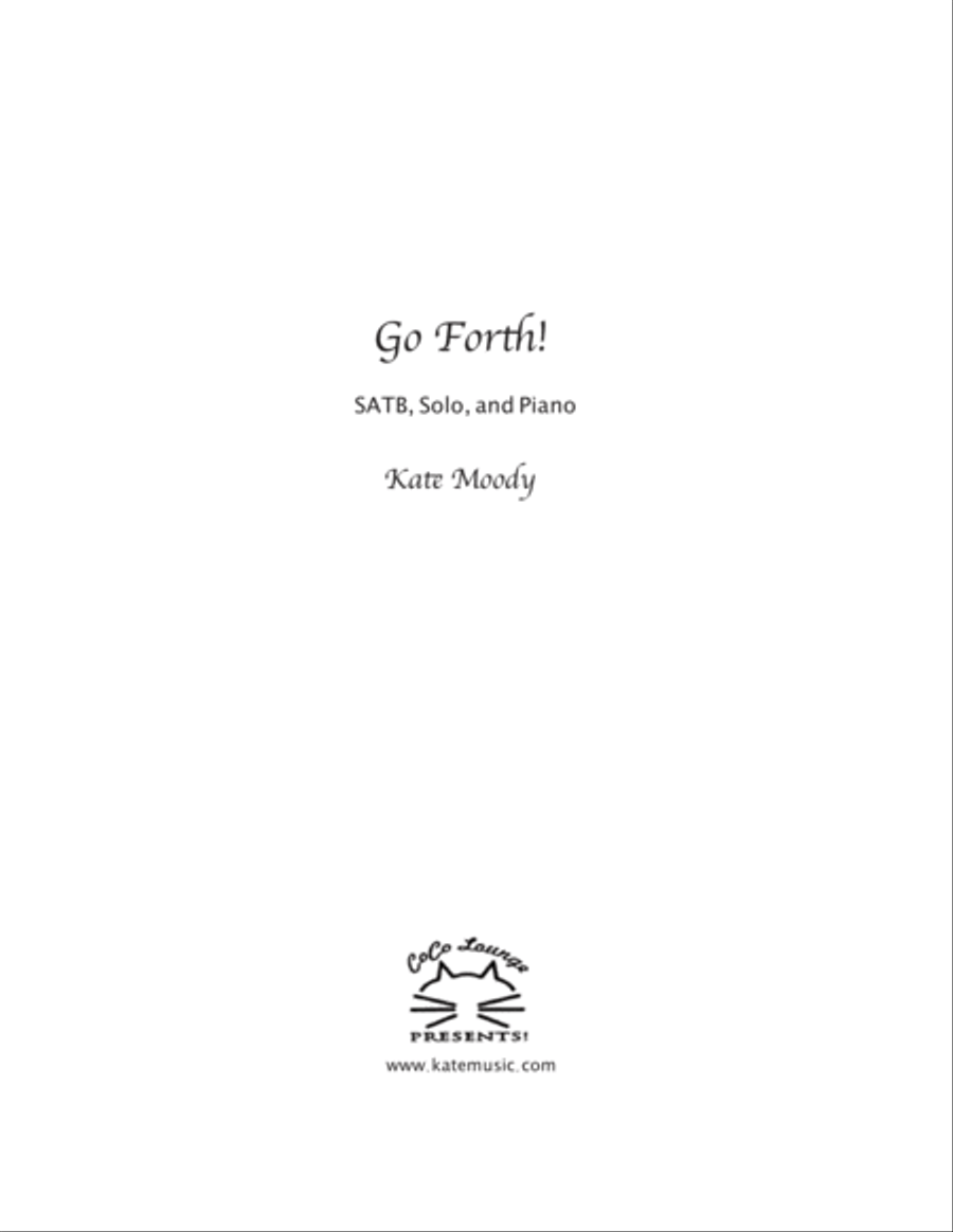 Go Forth! 4-Part scores gallery preview page 1