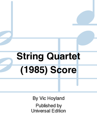 String Quartet (1985) Score