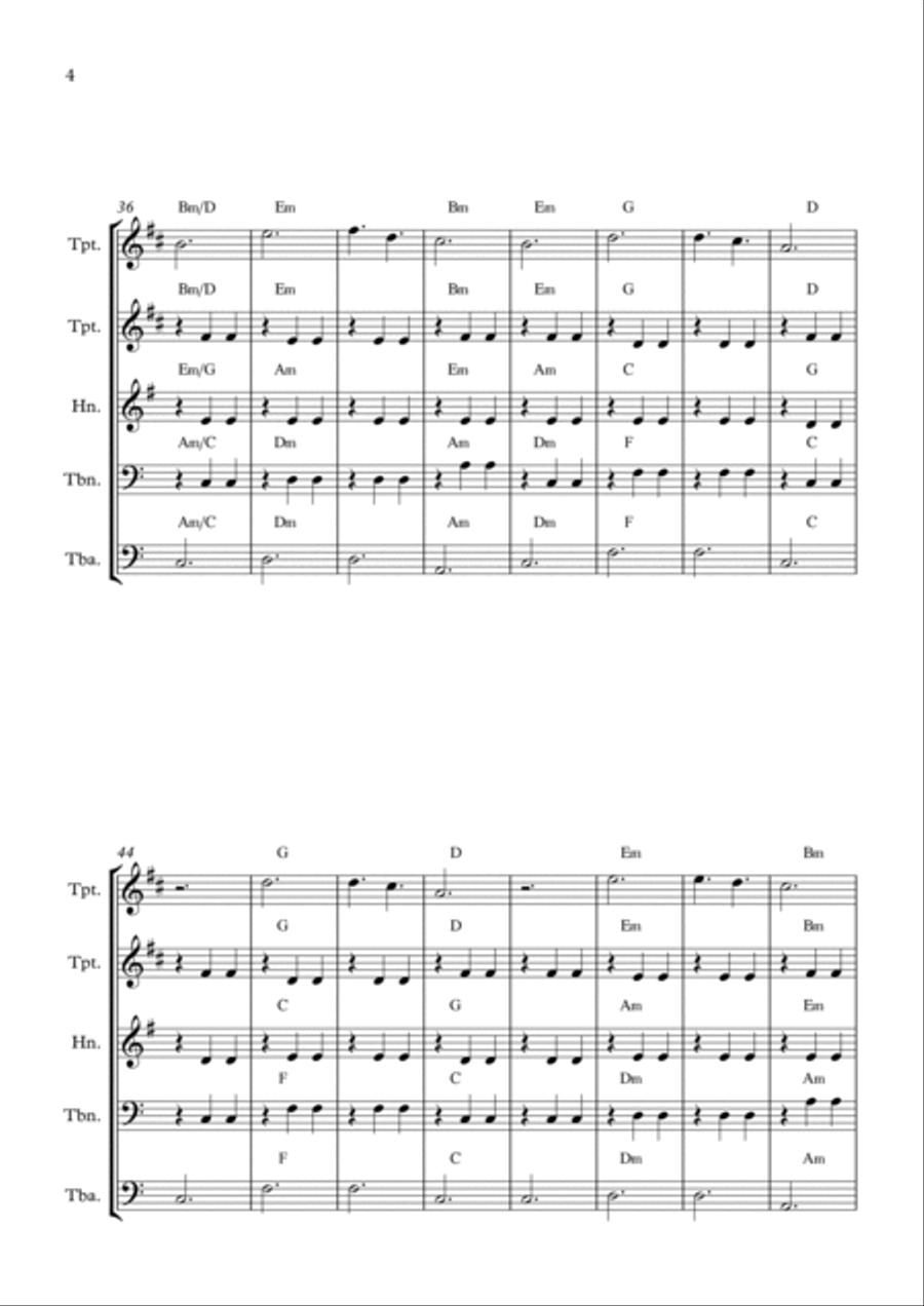 La Valse D'amelie Brass Ensemble scores gallery preview page 4