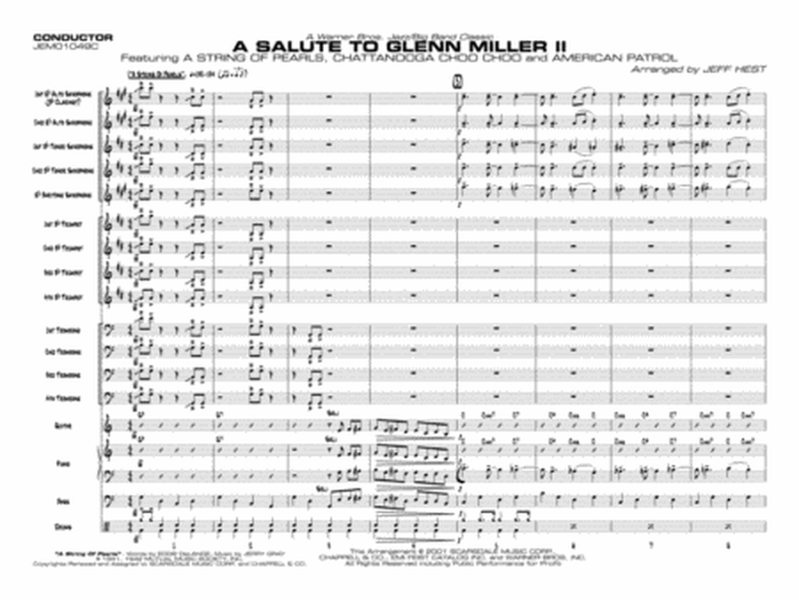 A Salute to Glenn Miller II: Score