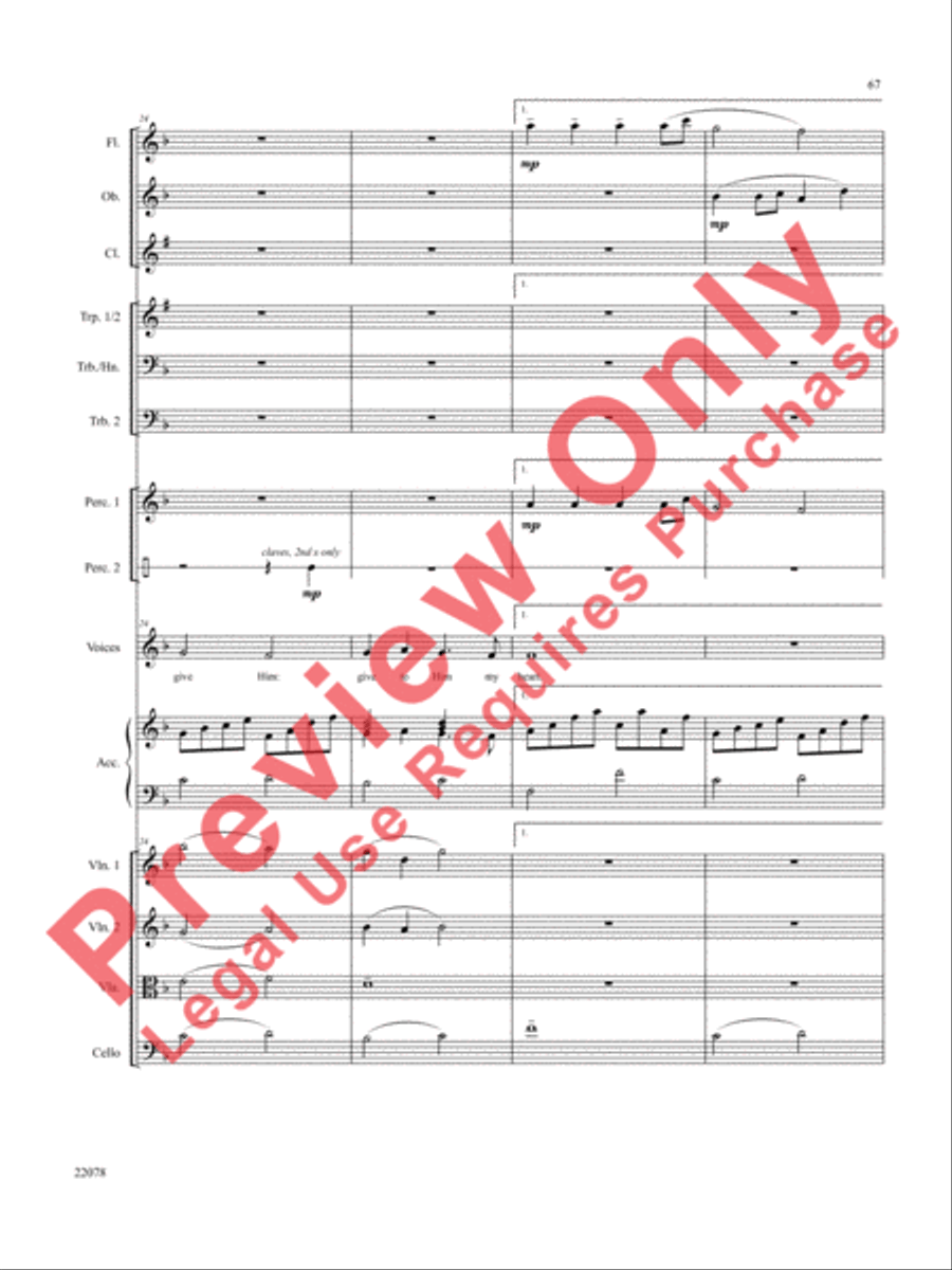A Christmas Carol (Instrumental Parts) Choir scores gallery preview page 68