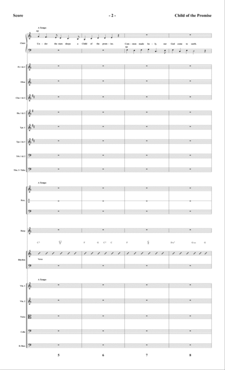 Child of the Promise - Orchestral Score and Parts Choir scores gallery preview page 4