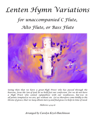 Book cover for Variations on Lenten Hymns for Solo Flute