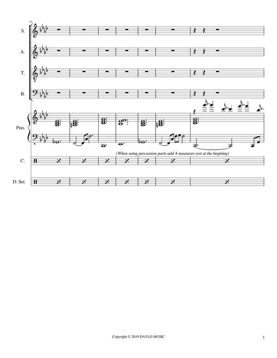 Bottom Of Your Soul 4-Part scores gallery preview page 4