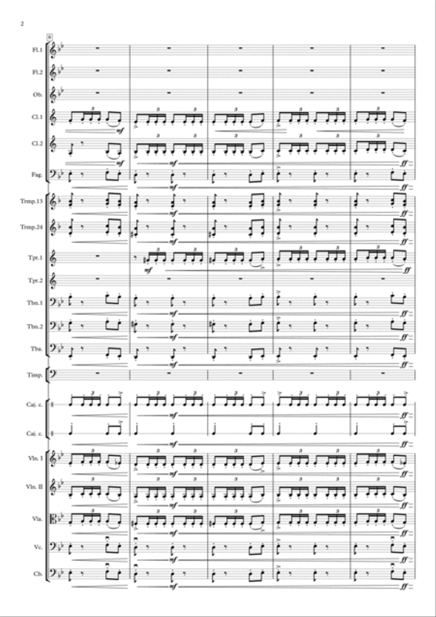 España Cañí - Pasodoble - Espana Cani Full Orchestra scores gallery preview page 2