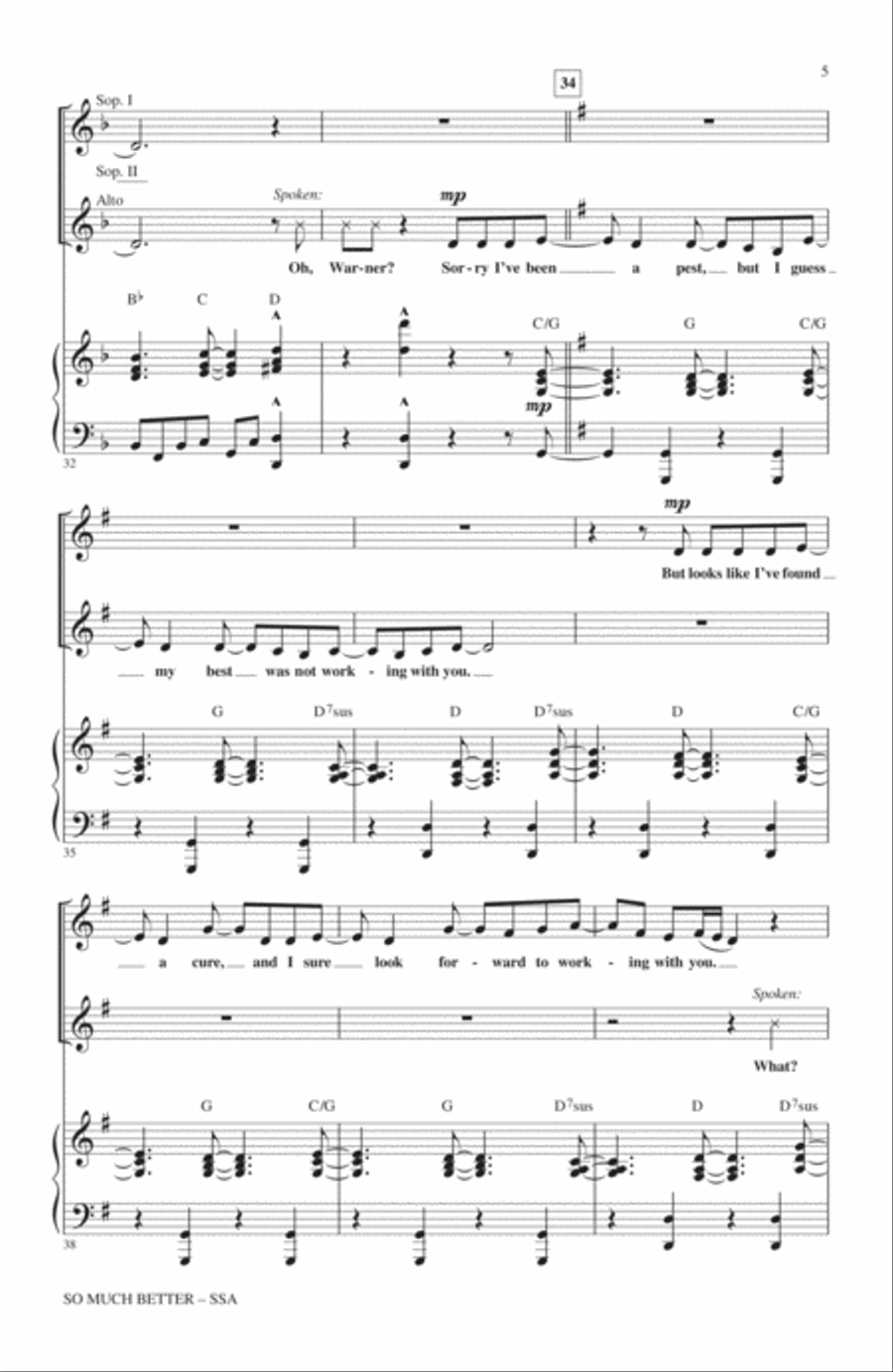 So Much Better (from Legally Blonde) SSA scores gallery preview page 4