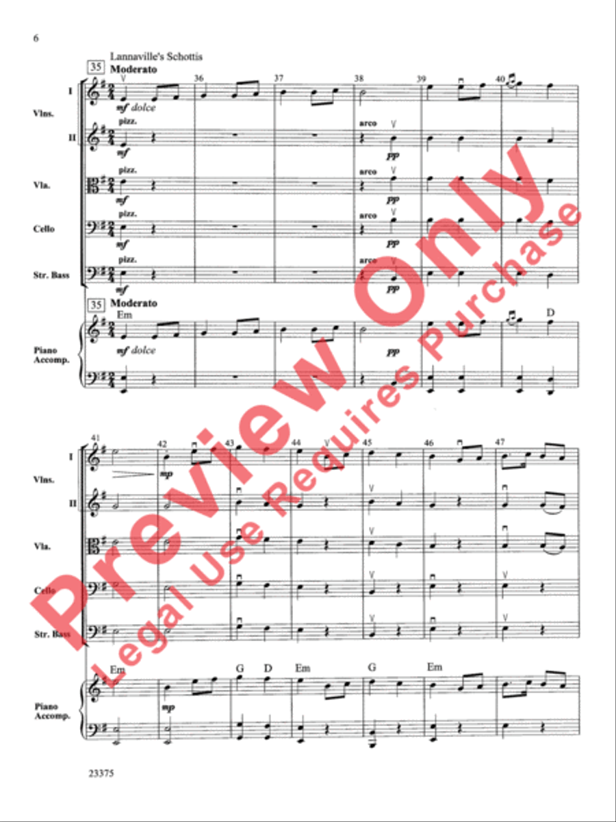 Scandanavian Fiddle Suite String Orchestra scores gallery preview page 7