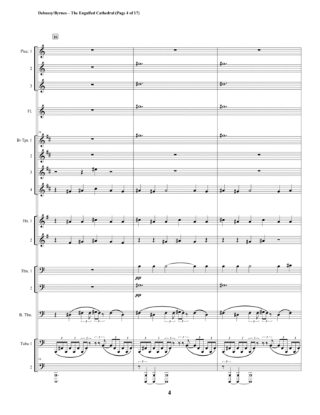 Claude Debussy – La plus que lent (Brass Choir + Piccolo & 2 Flutes) image number null