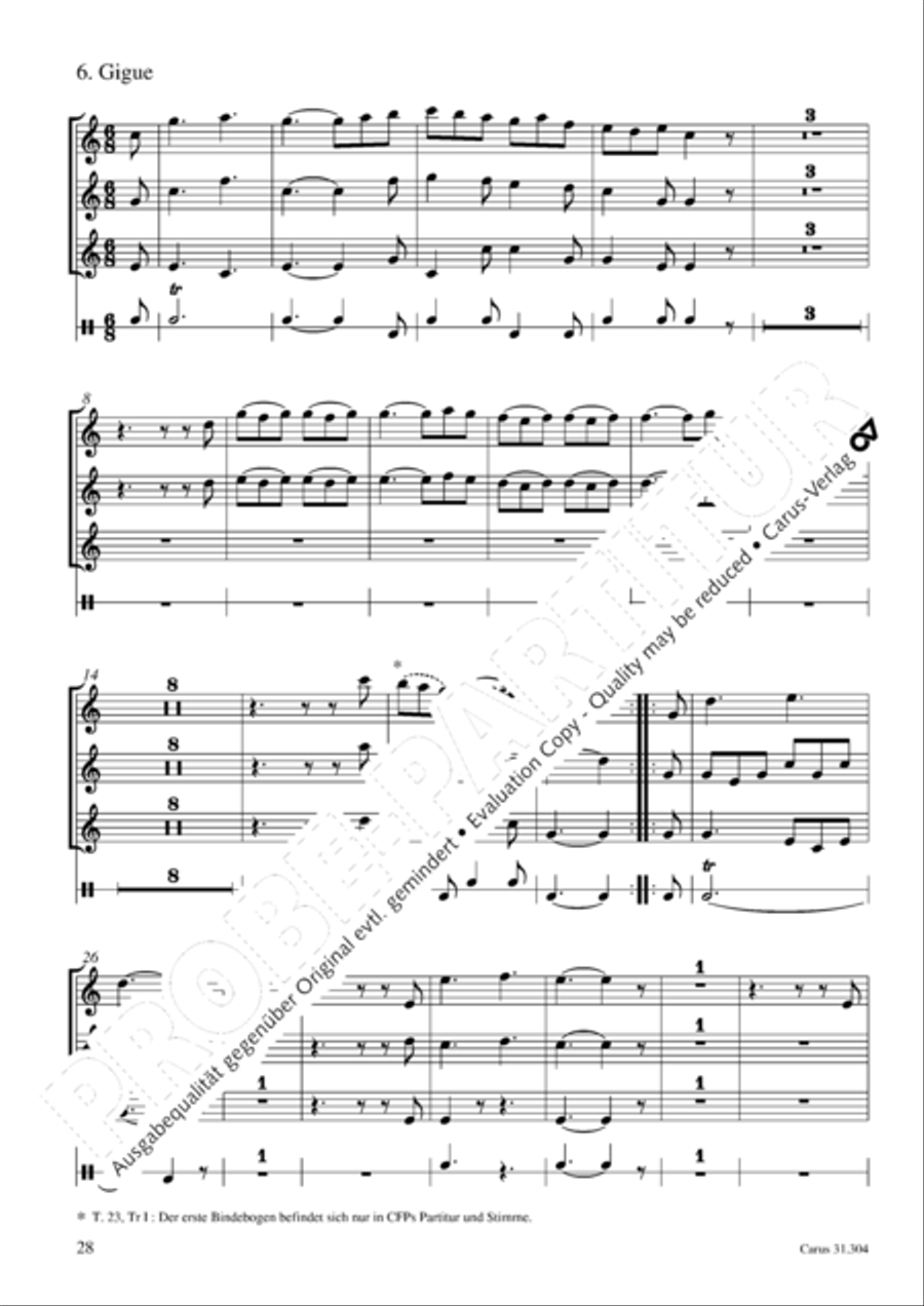 Bach for Brass 4: Works for orchestra Collection / Songbook scores gallery preview page 27