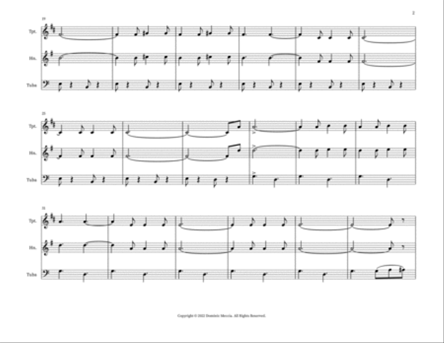 Funiculi, Funicula Small Ensemble scores gallery preview page 2