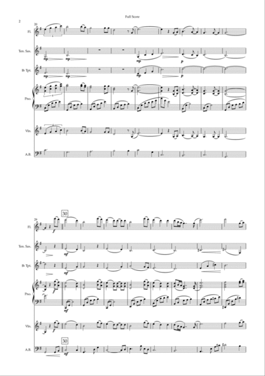 It Is You (i Have Loved) Small Ensemble scores gallery preview page 2