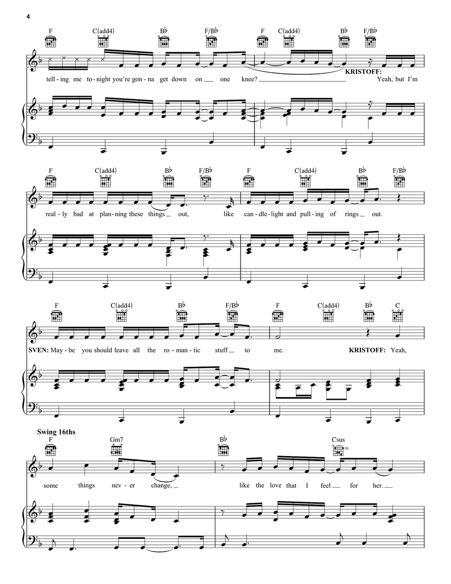 Some Things Never Change (from Disney's Frozen 2) Piano, Vocal, Guitar scores gallery preview page 4