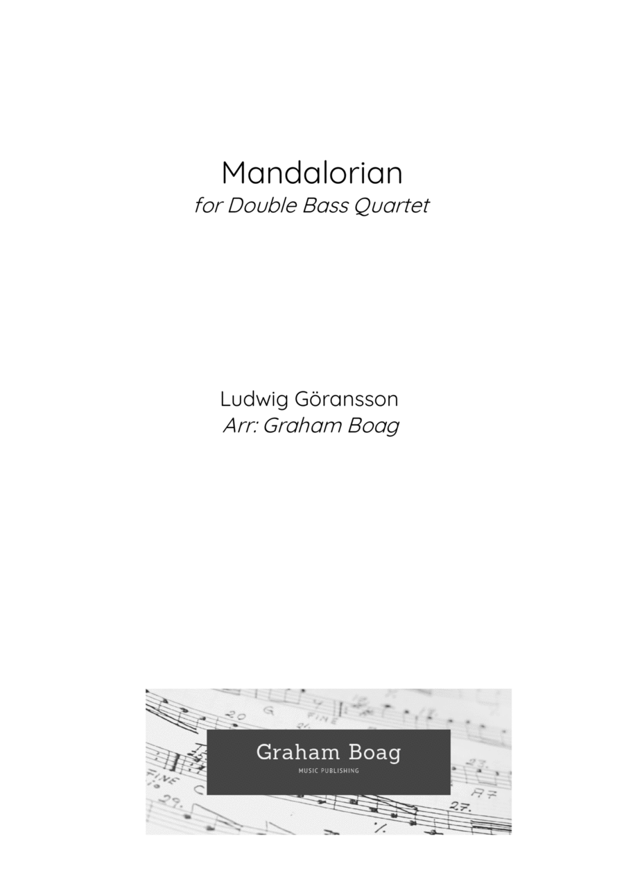 Theme From The Mandalorian Double Bass scores gallery preview page 1