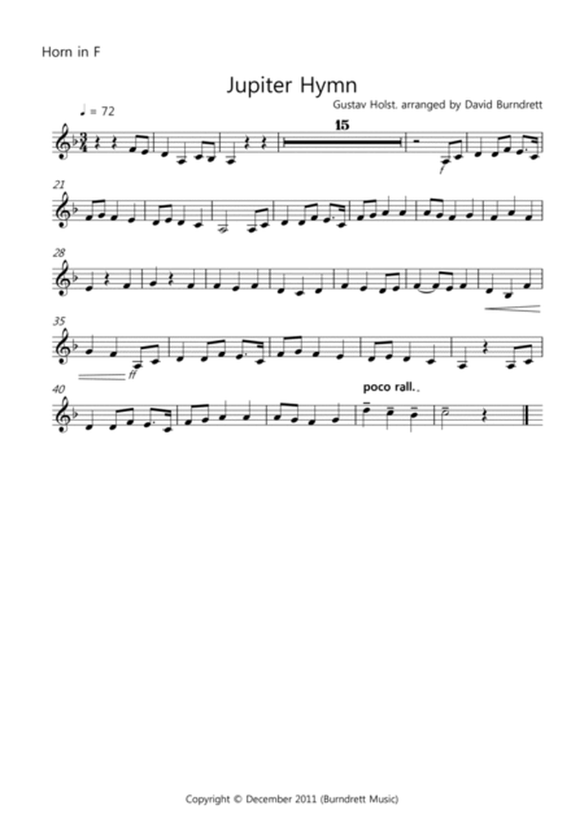 Jupiter Hymn for School Wind Band image number null