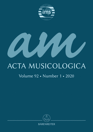 Acta Musicologica, Heft 1/2020