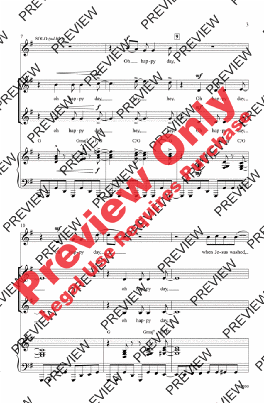 Oh Happy Day 2-Part scores gallery preview page 3