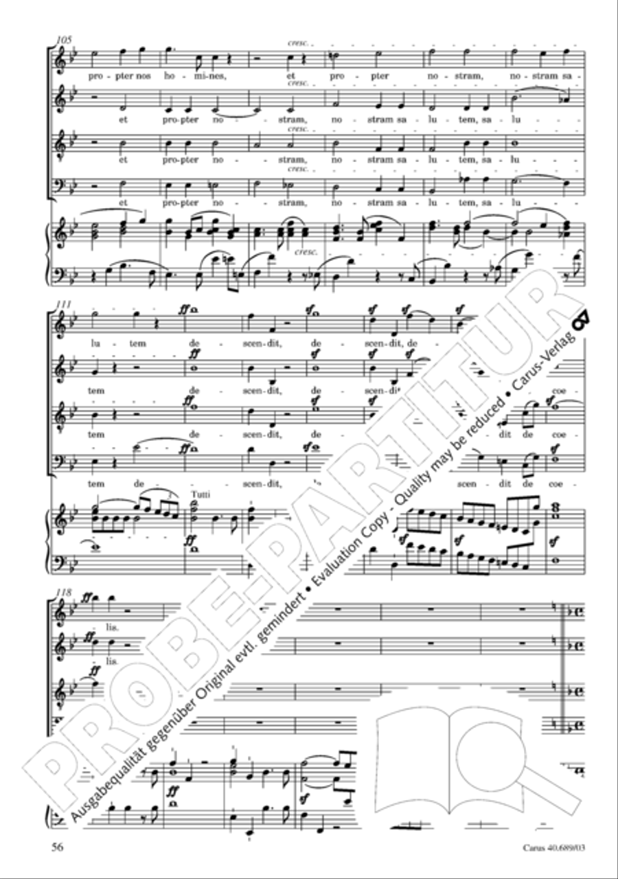 Missa solemnis Missa solemnis 4-Part scores gallery preview page 57