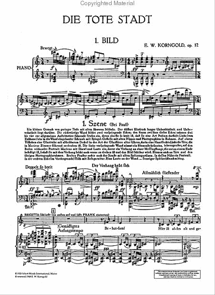 Die Tote Stadt Voice scores gallery preview page 2
