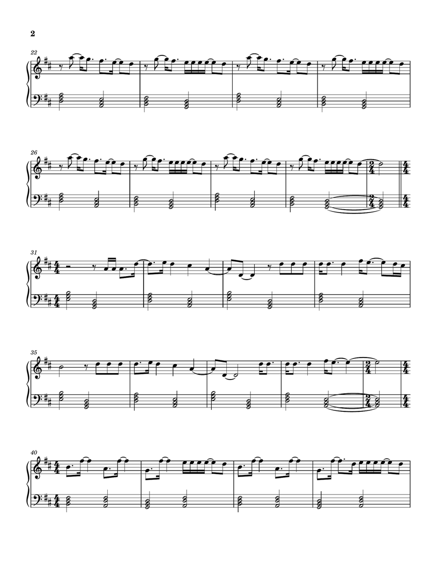 The Albatross Easy Piano scores gallery preview page 2