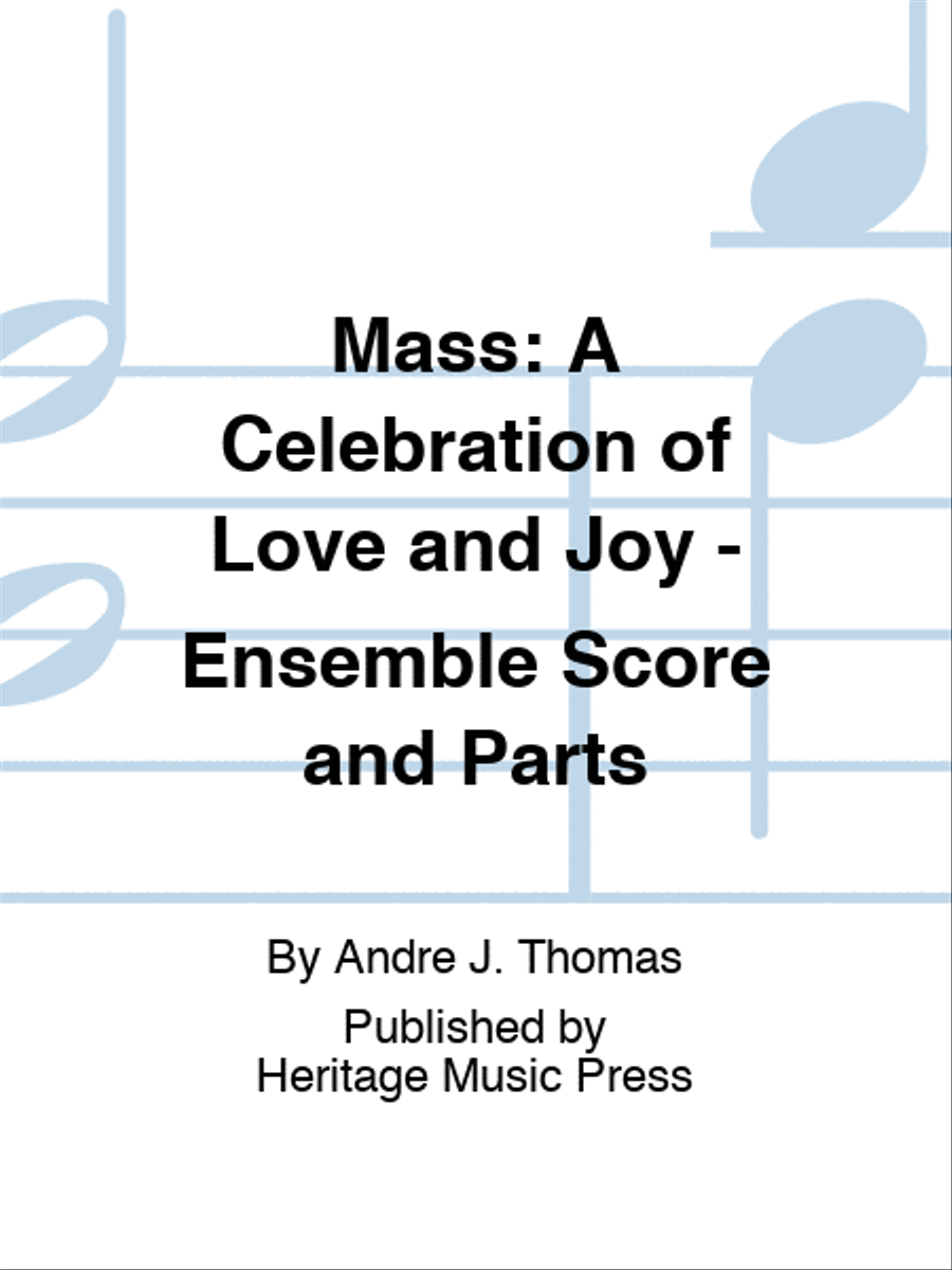 Mass: A Celebration of Love and Joy - Combo Accompaniment Parts Piano scores gallery preview page 1