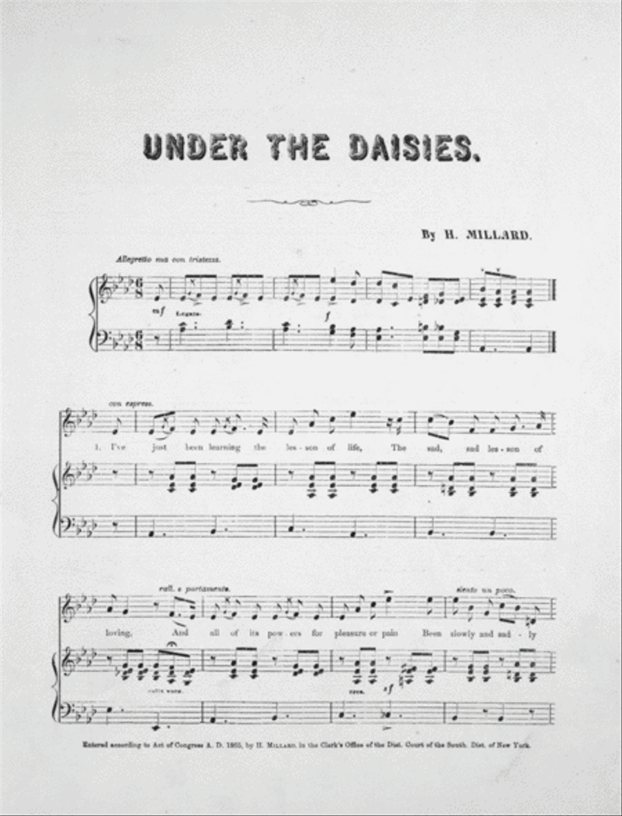 Under the Daisies. Ballad Voice scores gallery preview page 2