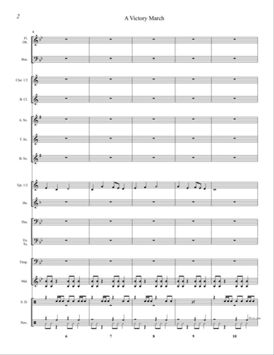 A Victory March Concert Band scores gallery preview page 3