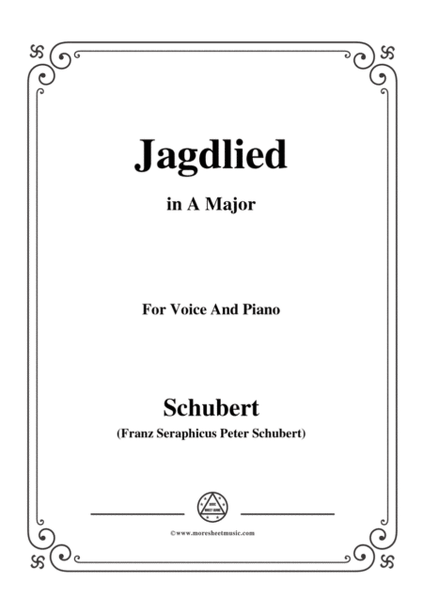 Schubert-Jagdlied(Hunting Song),D.521,in A Major,for Voice&Piano image number null