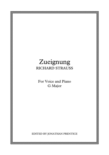 Zueignung (G Major) image number null