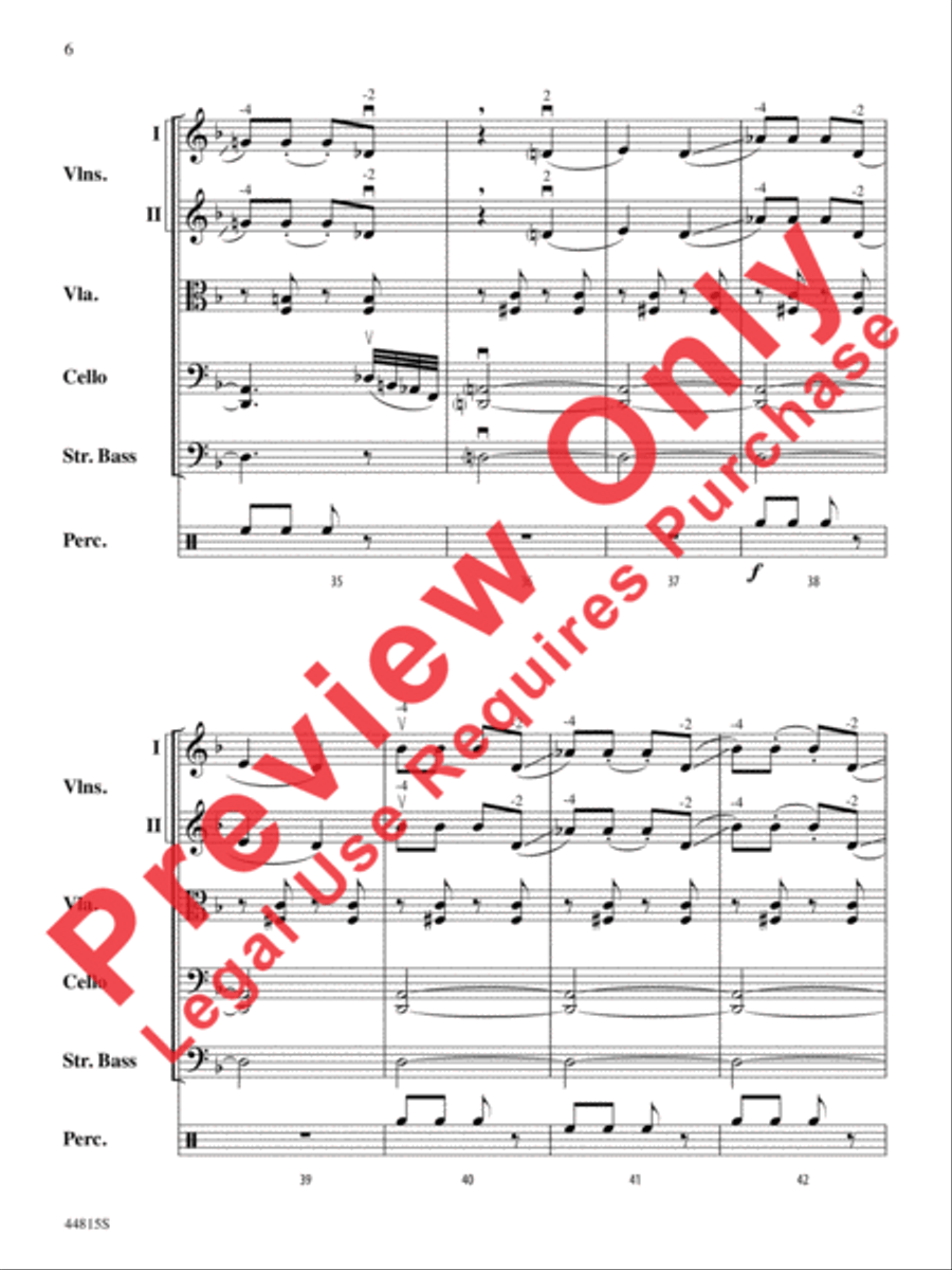 An American in Paris, Highlights from String Orchestra scores gallery preview page 7