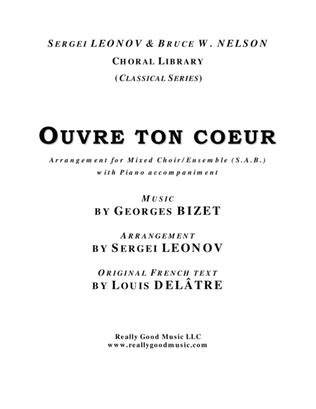 BIZET George: Ouvre ton cœur (SAB choir, piano accompaniment)