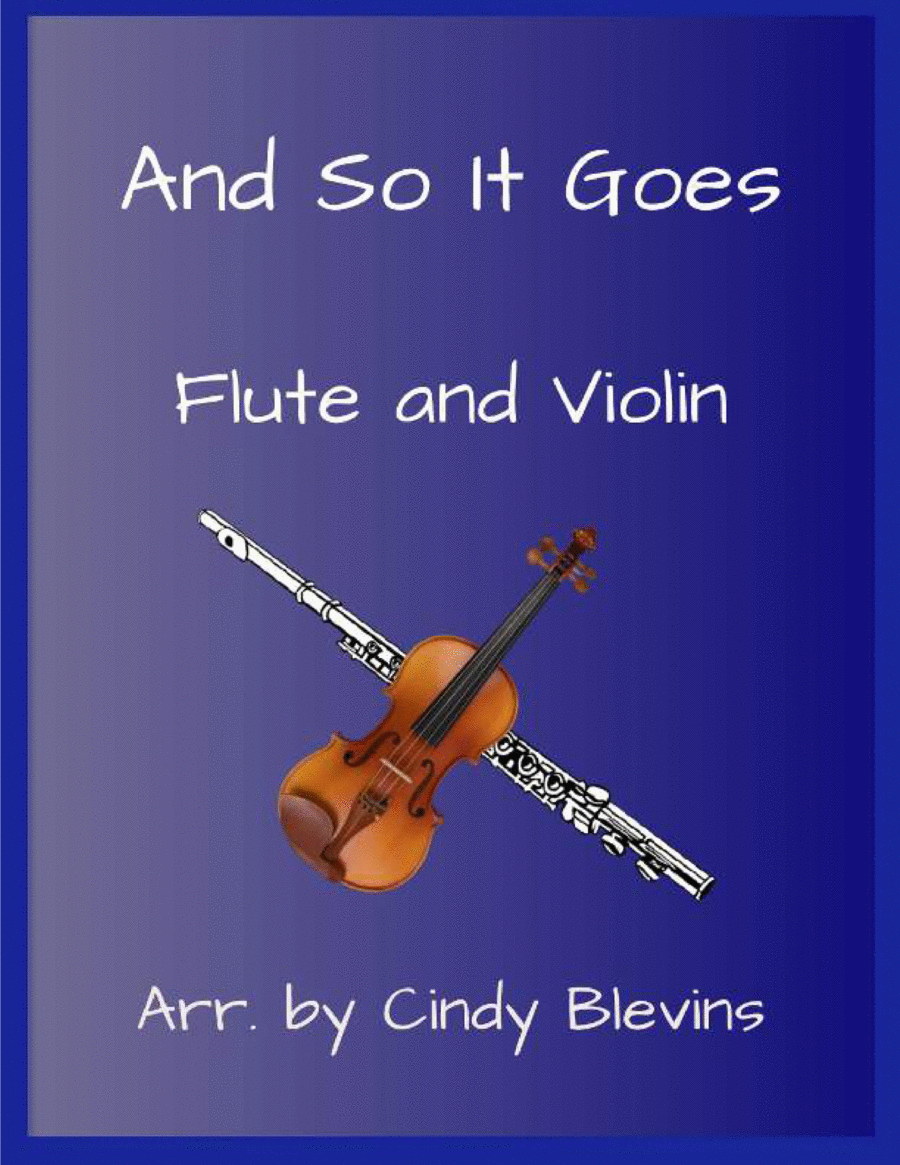 And So It Goes Flute scores gallery preview page 1