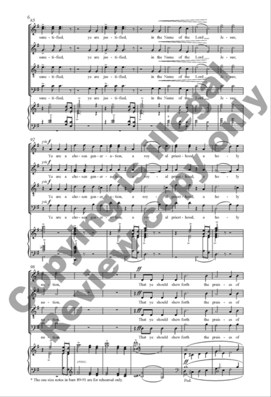 Greater Love Hath No Man (Choral Score) 4-Part scores gallery preview page 7