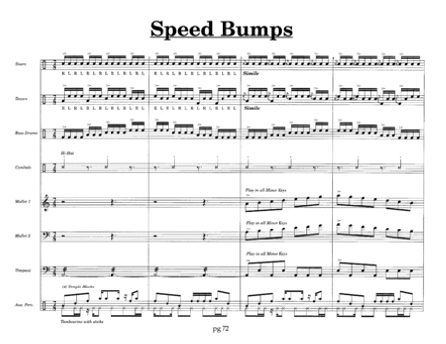 Championship Technique for Marching Percussion /Student Book /5 BD-Cymbals Percussion Ensemble scores gallery preview page 16