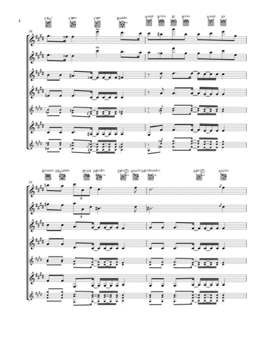 (Bossa) Prelude No. 4 (Guitar Quartet) - Score and Parts image number null