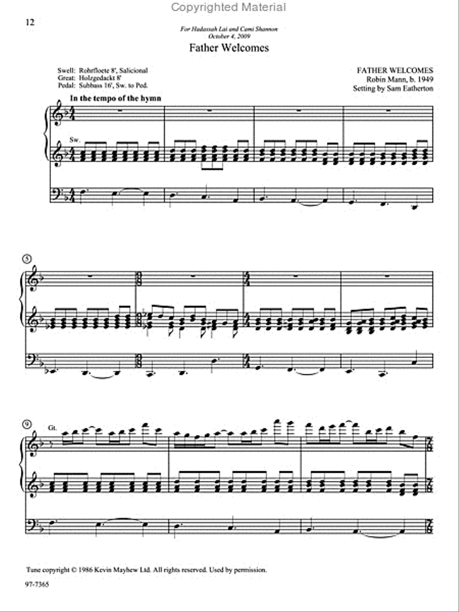 Hymn Inventions: 9 Chorale Preludes for the Church Year, Vol. 3 Choir scores gallery preview page 5