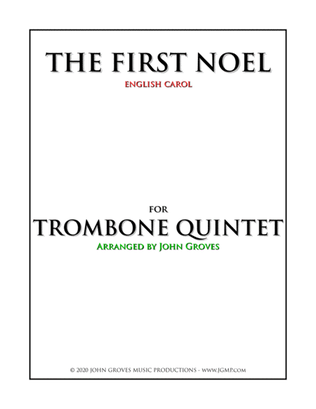 Book cover for The First Noel - Trombone Quintet