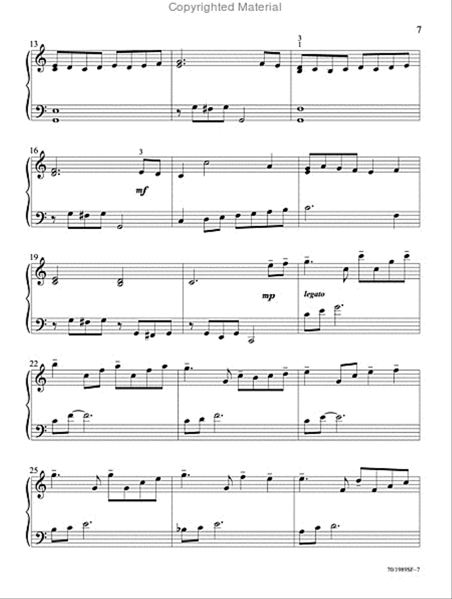 A Fireside Christmas Piano Solo scores gallery preview page 6