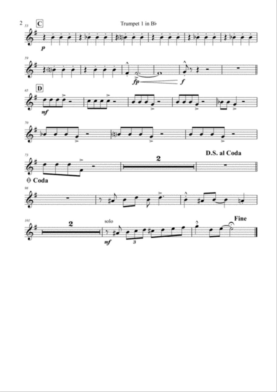 Who has got the blues? - You & you & you :-) - Brass Quintet Brass Quintet scores gallery preview page 5