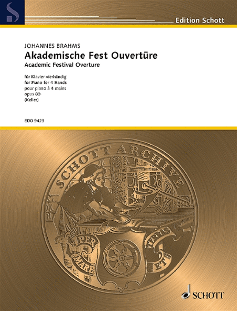 Akademische Fest Ouvertüre Piano Duet scores gallery preview page 1