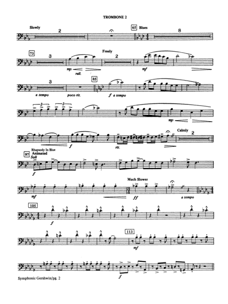 The Symphonic Gershwin: 2nd Trombone
