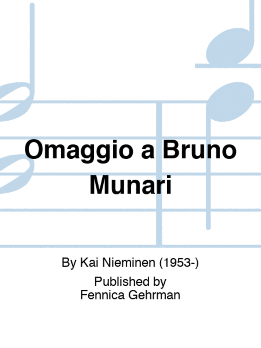 Omaggio a Bruno Munari Guitar scores gallery preview page 1