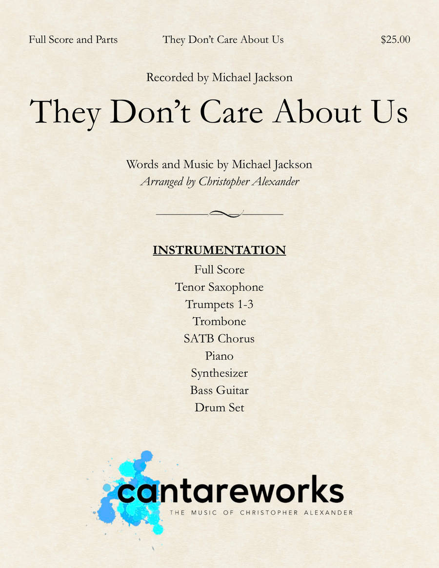 They Don't Care About Us Large Ensemble scores gallery preview page 1